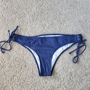 Victoria Secret Mini Cheekster Tie Brazilian Bottom Blue M